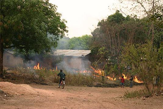Coki : Un incendie ravage le village de Mandiaye Boffel