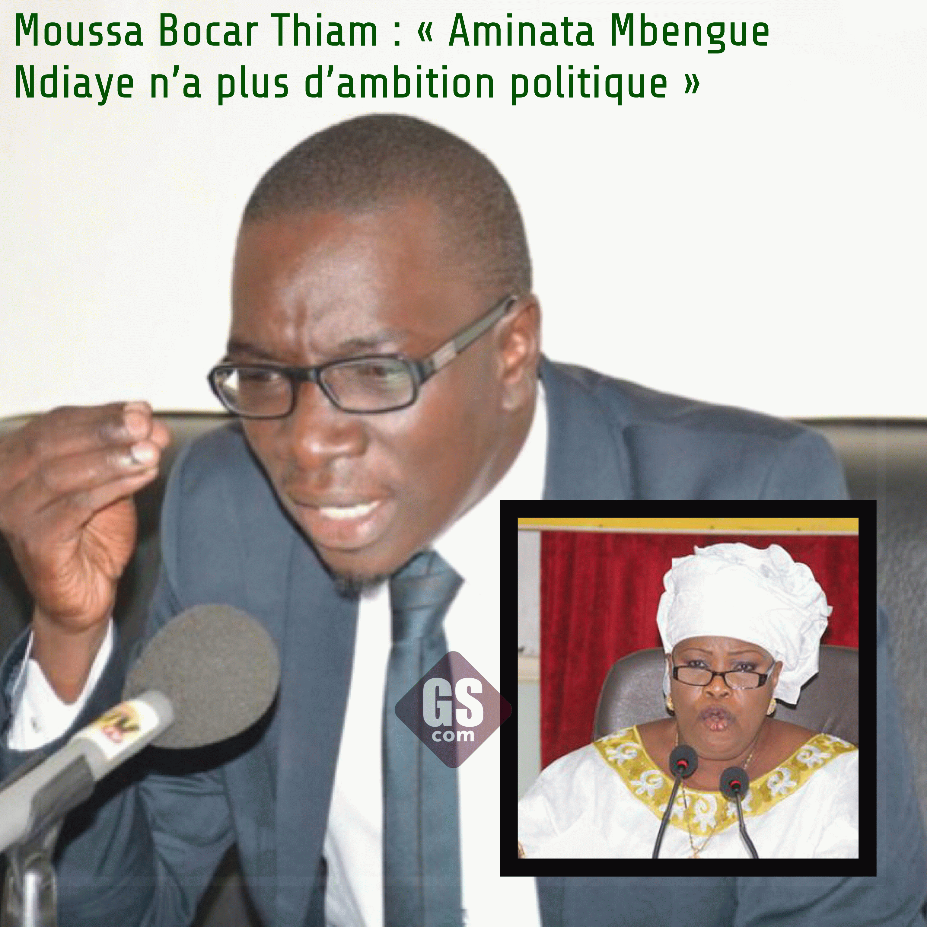 Moussa Bocar Thiam : « Aminata Mbengue Ndiaye n’a plus d’ambition politique »