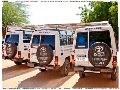 Le Plan International offre trois ambulances aux districts de Sakal,Koki et Keu Momar Sarr