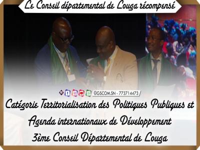 Prix de l’excellence du leadership local (PELL) – Le Conseil départemental de Louga récompensé