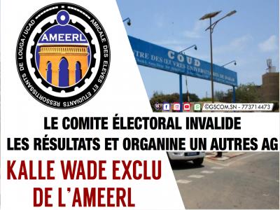 Le Comité Électoral de l’Amicale de Louga invalide les résultats de l’élection et exclut définitivement Kallé Wade de l’Ameerl