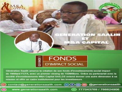 Génération Saalih lance son fonds social de 1 milliard de Franc CFA