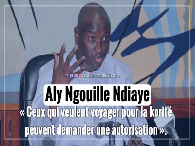 Aly Ngouille Ndiaye : « Ceux qui veulent voyager pour la korité peuvent demander une autorisation ».