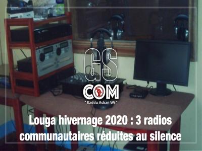 Louga hivernage 2020 : 3 radios communautaires réduites au silence