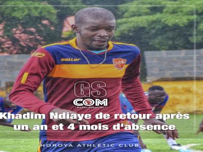 Khadim Ndiaye de retour après un an et 4 mois d'absence