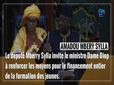 Le député Mberry Sylla invite le ministre Dame Diop à renforcer les moyens pour le financement entier de la formation des jeunes.