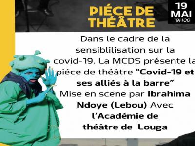 Soirée théâtrale à Douta Seck : Les comédiens de Louga intentent un procès contre le virus à la face hideuse